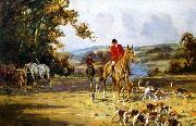 unknow artist Classical hunting fox, Equestrian and Beautiful Horses, 193. oil on canvas